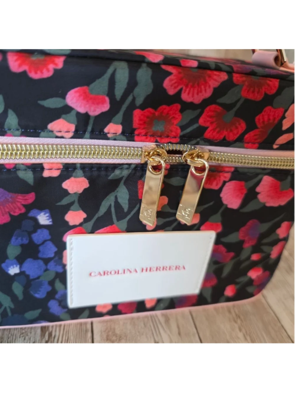 Carolina Herrera Floral Cosmetic Bag NWOT